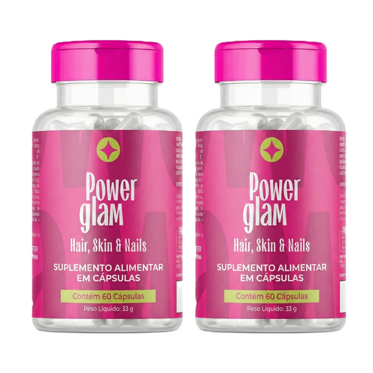 Kit com 02 - Power Glam – Hair, Skin & Nails